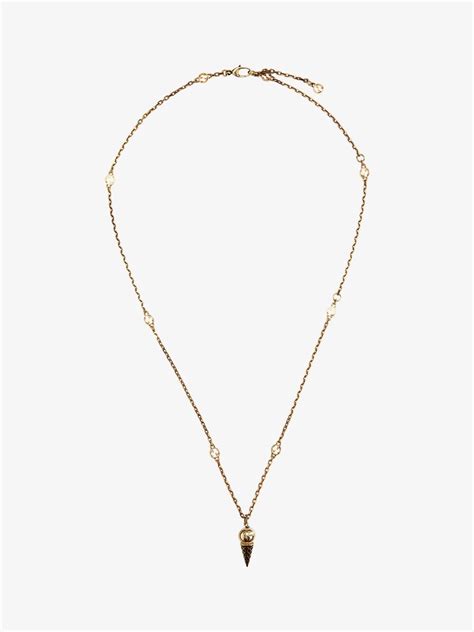 gucci ice cream necklace|authentic gucci necklace.